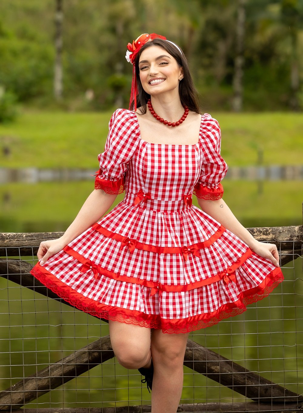 Vestidos Caipira Roupa Caipira Feminina Plus Size Vestido Caipira